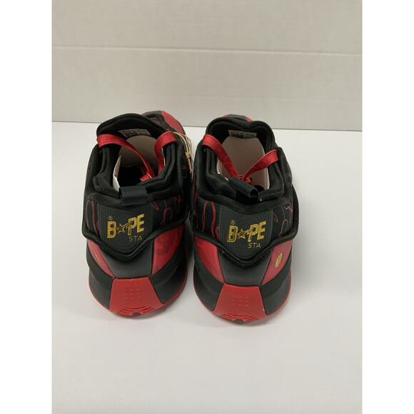 Adidas BAPE x Dame 9 Black Scarlet IH0786 Size 7.5 Red Black Basketball Sneakers main image 9